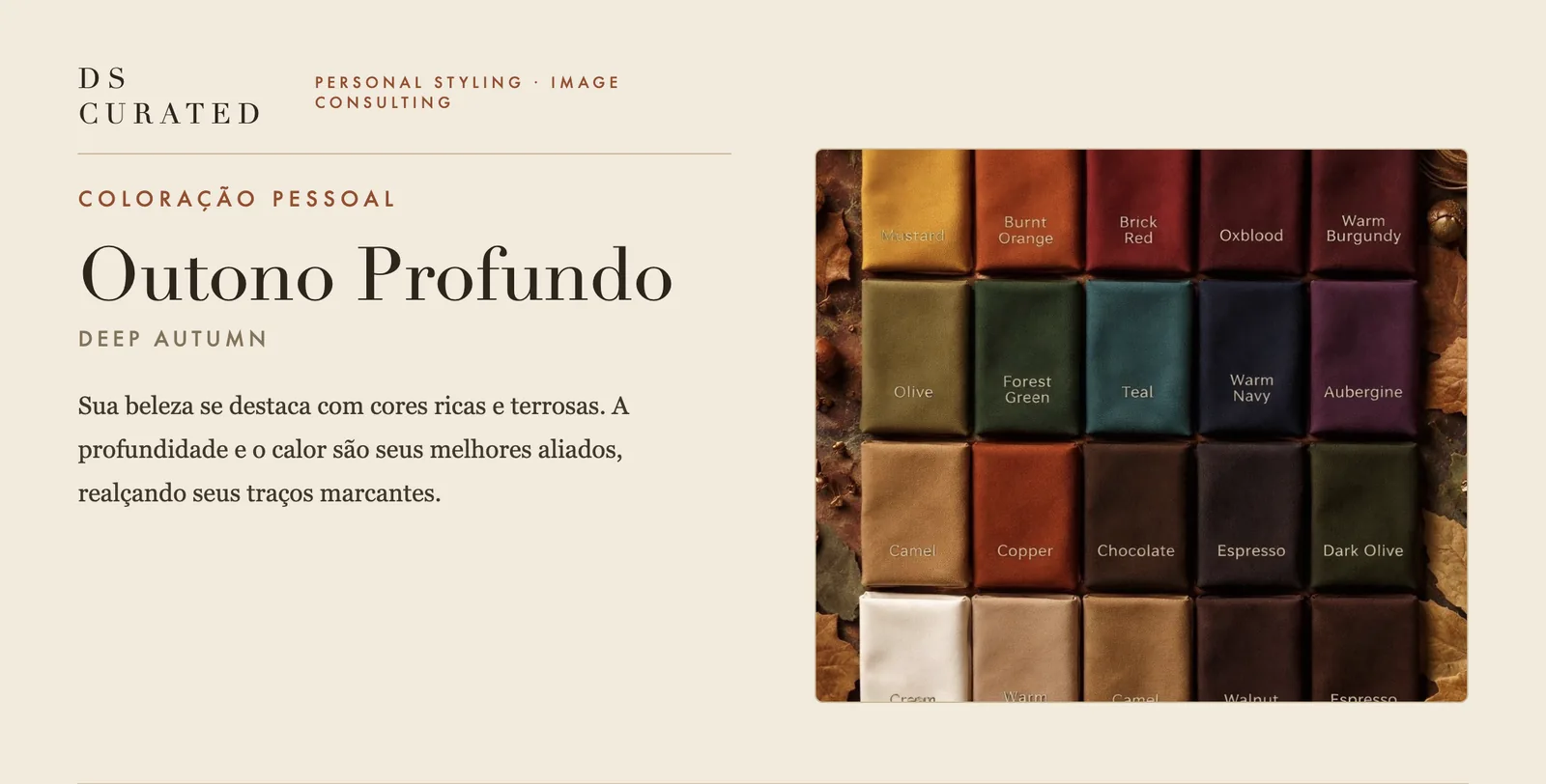 Página de coloração pessoal do brandbook gerado por IA